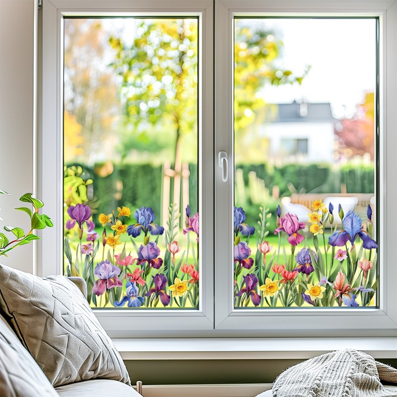 Renkli Güzel Iris Çiçek duvar  - Pvc Panel Background incelemesi ve fiyatı